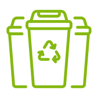 icono cubos de basura